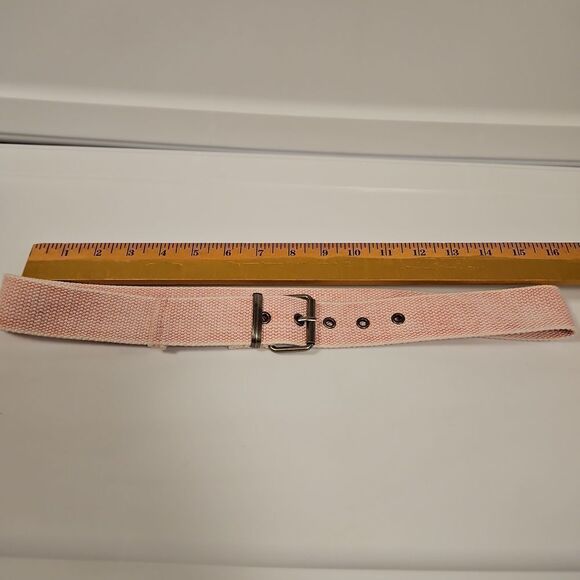 Powder Pink Fabric Vintage Boho Belt waist 29"-34" - Picture 3 of 5
